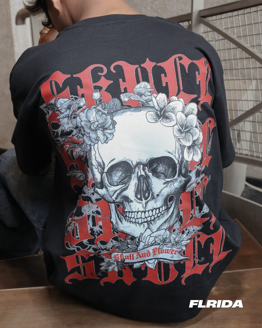 Skull And Flower | Tee 55 - Image 5