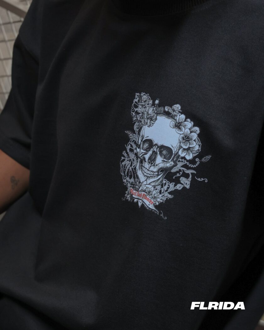 Skull And Flower | Tee 55 - Image 6