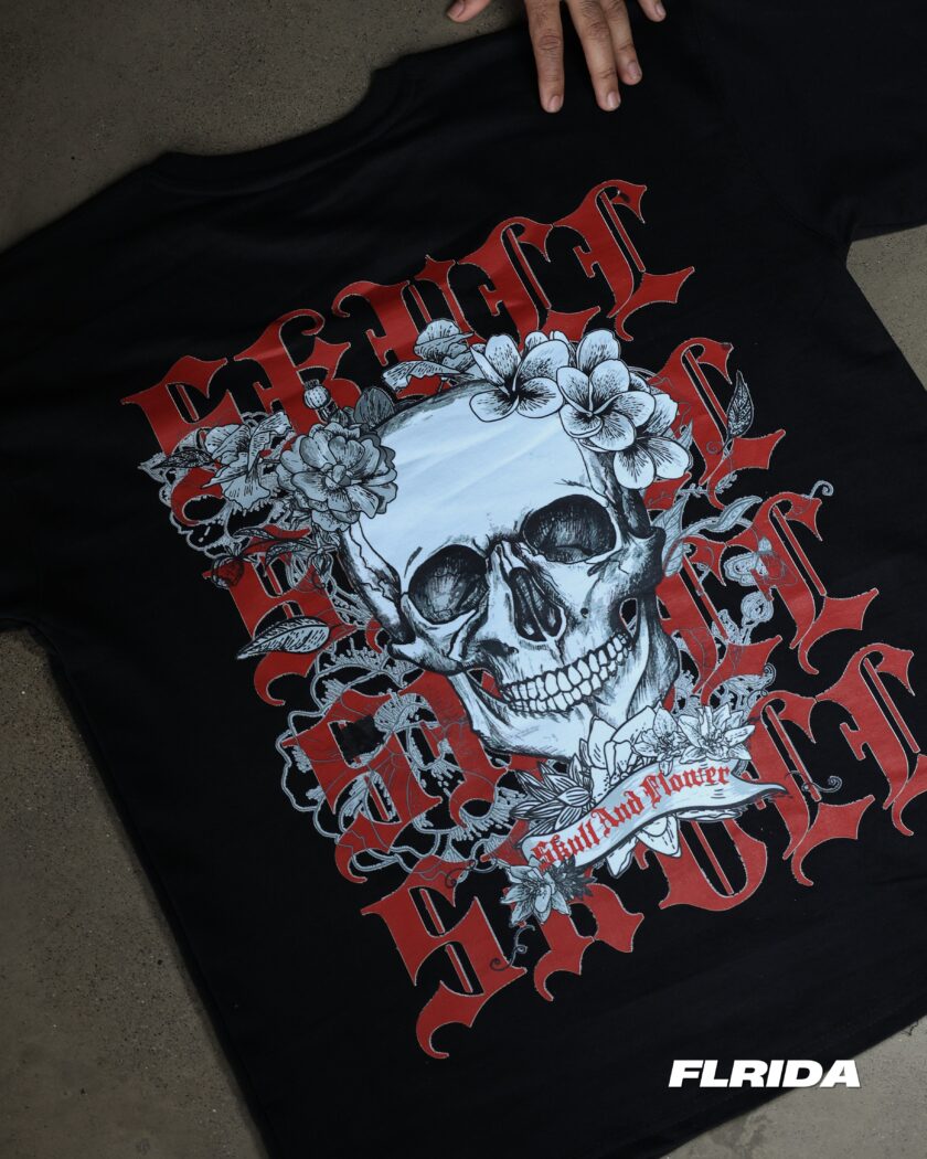 Skull And Flower | Tee 55 - Image 7